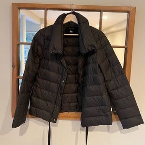 Zara dark grey light puffer jacket
